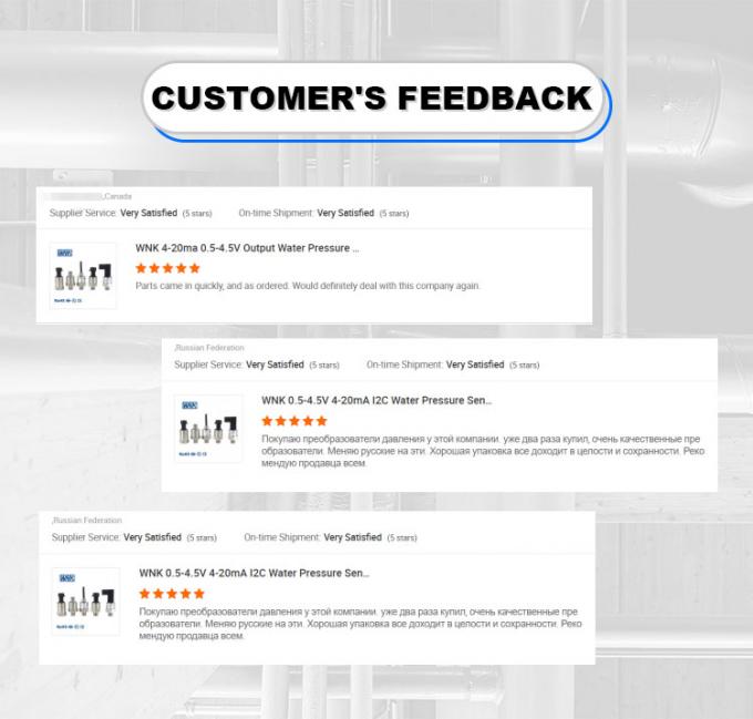 WNK जल उपचार गैस प्रेशर सेंसर 4-20mA प्रेशर ट्रांसड्यूसर ट्रांसमीटर 0